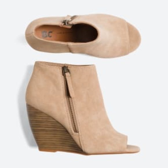 Defiance Peep Toe Wedge Bootie 7.5 Brand New - Picture 1 of 3